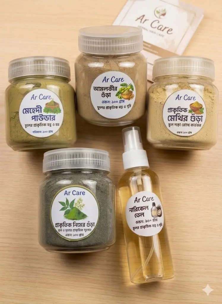 Hair Fall Control & Scalp Care Combo (5-in-1 Herbal Set)